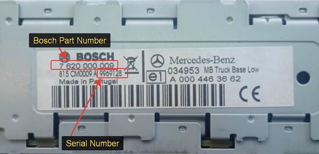 Mercedes Truck Radio